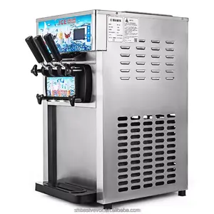 Pratik sınırlı 3 lezzet 18L/H dondurma makinesi otomatik dondurma yapma makinesi makinesi fiyat
