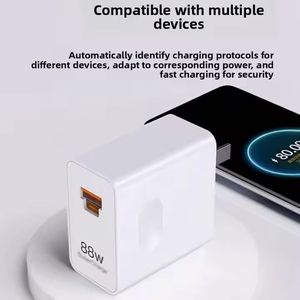 US/EU Socket Fast Charger USB-<b>C</b> Power <b>Adapter</b> A+<b>C</b> Fast Charge 88W USB Wall Charger for Mobile Phone - Product Image 4