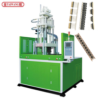 Machine de moulage par injection verticale de haute précision TAIWANG à double table coulissante contrôlée par PLC pour PVC/PC/PS/PE/PP