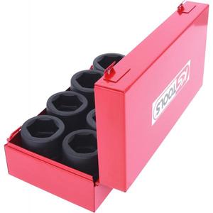 KS TOOLS - 515.0610 Jeu de douilles à chocs hexagonales 1 '', courtes (8 pcs) - EAN 4042146174036 DOUILLES À IMPACT ET ACCESSOIRES - Product Image 2