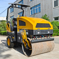 Offre Spéciale : Compacteur Routier Vibratoire Hydraulique 3 et 4 Tonnes avec Moteur Kubota, Double Tambour, Roues Avant en Acier et Arrière en Caoutchouc