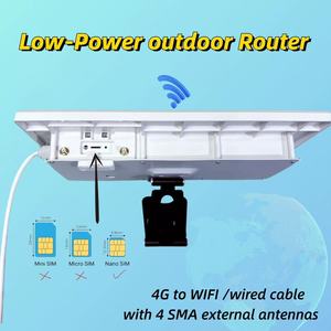 Oem/ODE RJ45 Giao Diện 4 gam khe cắm thẻ Sim 18000mAh pin ngoài trời IP66 phạm vi Wi-Fi6 năng lượng mặt trời <span class=keywords><strong>Router</strong></span> cho trang trại - Product Image 4