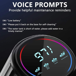 مكنسة كهربائية 3 في 1 لاسلكية تعمل بالشحن للأسطح الرطبة والجافة، مع ميزة التنظيف الذاتي، غسالة أرضيات منزلية للاستخدام الخارجي والفنادق، بدون فرشاة - Product Image 3