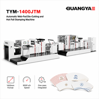 Machine automatique de marquage à chaud et de découpe à alimentation continue pour gobelets en papier, 9000s/h, 1400mm, rouleau à rouleau, TYM-1400JTM