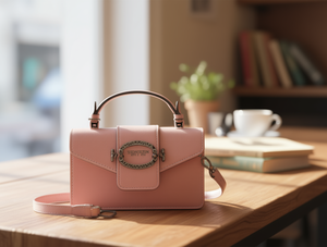 Borsa a Tracolla da Donna con Chiusura a Scatto in Microfibra e Pelle Sintetica per Uso Quotidiano - Product Image 2