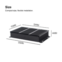 Mini PC Industrial sin Ventilador con Múltiples Puertos Seriales, Puertos LAN Duales para Procesamiento en el Borde con Pantalla Dual, 4G/WiFi/CAN Opcionales