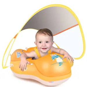 Bonita Elección de regalo Flotador Inflable Piscina para bebés Flotador Anillo de natación Más nuevo con protección solar
