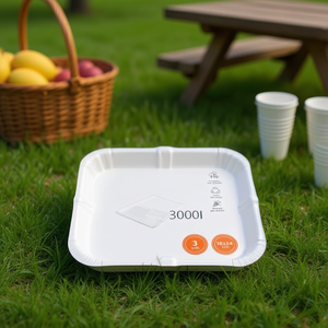 Disposable Paper Trays 18x24 Cm 3 Units Eco Friendly Recyclable - Product Image 2