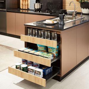 Oferta de gabinetes de cocina OPPEIN Shaker en Etiopía, muebles de cocina metálicos modernos para caravanas, mini gabinetes de cocina <span class=keywords><strong>Aliexpress</strong></span>. - Product Image 4