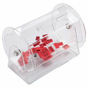 กลองอะคริลิคขนาดกลาง-เก็บตั๋วหวย5,000ใบล็อตเตอร์ปั่นวาดภาพ - Product Image 6