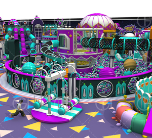 Centro <span class=keywords><strong>de</strong></span> Entretenimiento Comercial, Equipo <span class=keywords><strong>de</strong></span> Parque <span class=keywords><strong>de</strong></span> Atracciones Infantil, Parque Infantil Interior Resistente <span class=keywords><strong>con</strong></span> Tobogán Grande - Product Image 5
