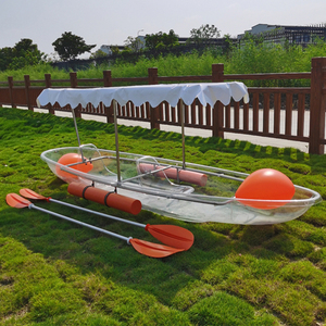 11ft สำหรับกีฬาทางน้ำเรือคายัคทะเลใสสองที่นั่งมองเห็นทะลุผ่านเรือคายัคพร้อมม่านบังแดด - Product Image 4