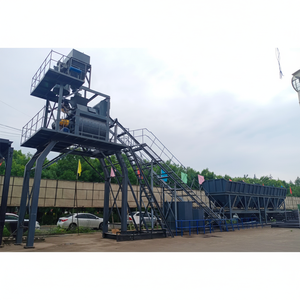 Nouvelle condition, centrale à béton mobile horizontale à double arbre Sinoma HZS60, commande PLC, roulement sans fondation - Product Image 1