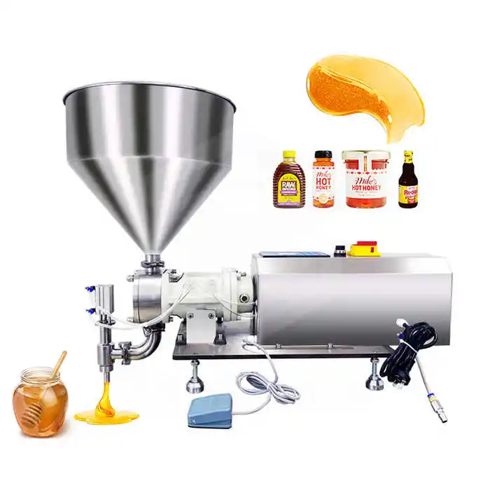 Ucket-servorotor/bomba de lóbulo automática, máquina de llenado de líquido viscoso, tarro de miel para material muy viscoso, 16 unidades