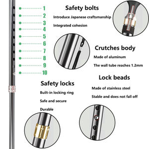 歩行棒2025新しい調節可能なテレスコピック医療用杖LEDライトと磁気ハンドル付きカスタムカラー - Product Image 5