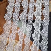 Dentelle élastique florale de qualité 5-6,7 cm pour vêtements, accessoires de nuit, col et manches, matériaux décoratifs