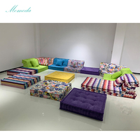 Matelas moderne sectionnel en forme de L en forme de U, Inde Maroc, grand ensemble de meubles de salon, canapé, ensemble de canapés pour Yoga Muse