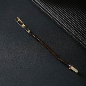 Cuillère à <span class=keywords><strong>thé</strong></span> en bambou violet naturel faite à la main, écologique, de qualité alimentaire, 18,5 cm, minimaliste, pour la cérémonie du <span class=keywords><strong>thé</strong></span> chinoise - Product Image 2