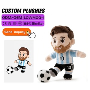Jouets de football et poupées d'équipe exclusives pour le Mondial 2026, personnalisés, même style que les joueurs vedettes, jouets mascotte pour les zones périphériques - Product Image 1