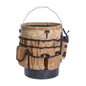 Outdoor Waterproof Canvas 5-Gallon Tool Bag Bucket <b>Storage</b> With Pockets For <b>Workshop</b> Use - Product Image 3