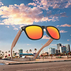 <span class=keywords><strong>Bettega</strong></span> Nouvelles Lunettes de Soleil en Bois Personnalisées Tendance Verres TAC Polarisés Style Euro-Américain 7061H16 - Product Image 3