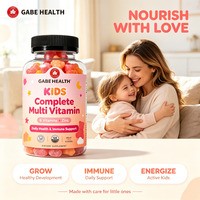 Groothandel Kinder Multivitamine Gummies 120 stuks B-complex Zink Voeding Groei Immuniteit Gelatinevrij Fruit smaak voor Kinderen OEM