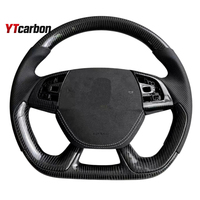YTcarbon pour DS DS5 pièces automobiles accessoires intérieurs de voiture Style de course volant en Fiber de carbone véritable personnalisé