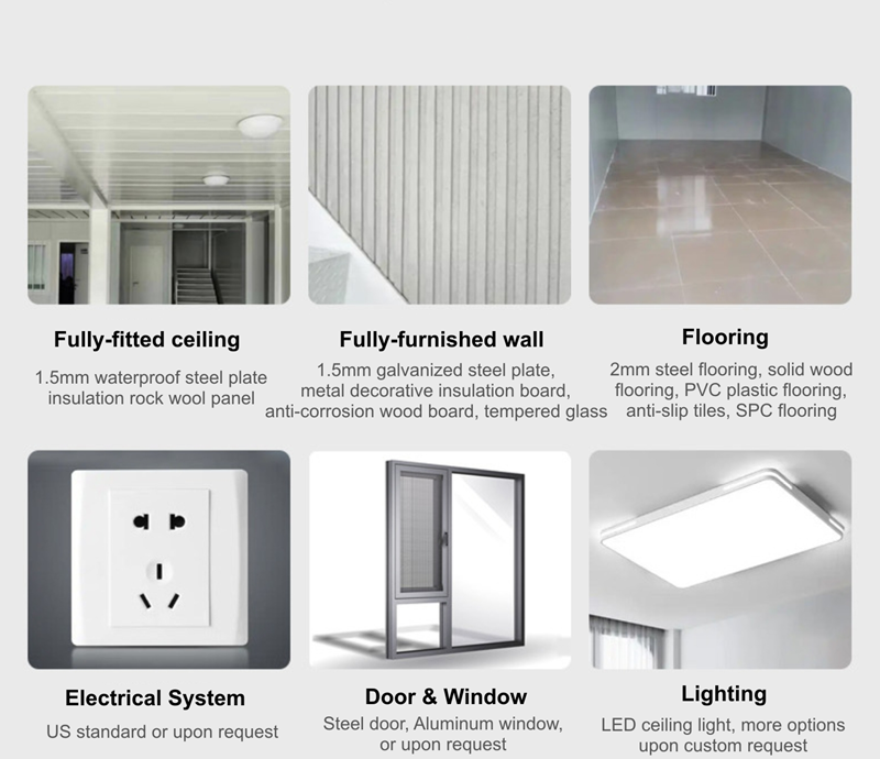 Modern 40ft Prefab House Fully Equipped Moveable Office Apple Cabin Kit 2-5 Bedrooms Extended Edition Apple Cabin - Image 2