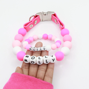 BFF amitié BRACELET <span class=keywords><strong>COLLIER</strong></span> DE CHIEN ENSEMBLE Girly mignon fête accessoire fantaisie Designer <span class=keywords><strong>collier</strong></span> strass Bubblegum perle <span class=keywords><strong>collier</strong></span> de chien - Product Image 3