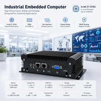 Nuevo MiniPC Industrial de Escritorio sin Ventilador, Intel Core I3-1215U, Compatible con 32GB DDR4 SSD, 4 Puertos USB, HD+VGA, Win11/Linux