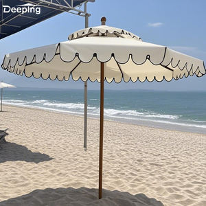 Glamping White Garden <strong>Umbrella</strong> <strong>Parasol</strong> Sun <strong>Umbrella</strong> Resort Commercial Aluminium Beach <strong>Umbrellas</strong> Outdoor for Cafe Shop - Product Image 1