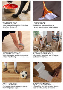 Meilleures ventes de revêtements de sol en vinyle auto-adhésifs au Mexique, carrelage en vinyle à coller, revêtement de sol auto-adhésif - Product Image 6