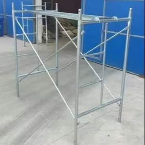 Échafaudage mobile galvanisé pour construction extérieure, ensemble de marchepieds en forme de H, revêtement en poudre - Product Image 2