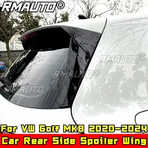 Pour VW Golf MK8 2020-2024 Kit Carrosserie Aileron Arrière Latéral Effet Fibre de Carbone Style Sportif Aileron Latéral Arrière Accessoires Auto - Product Image 2