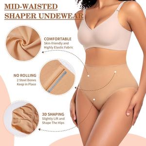 Shapewear Modellante per Donne, Intimo Contenitivo con Stecche in Acciaio, Mutande Modellanti a Vita Alta, Slip Snellenti - Product Image 3