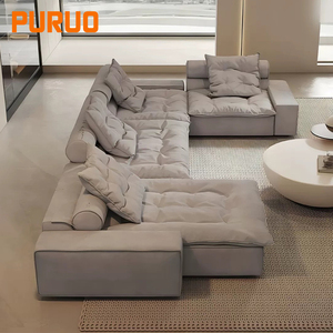 Sofá Modular Seccional Puruo, Plegable, Cómodo, de Diseño Moderno, con Cama, para Sala de Estar, Tipo Nube - Product Image 6