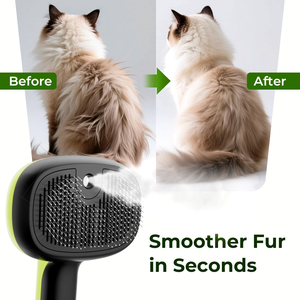Peigne anti-statique 3 en 1 pour animaux domestiques, chats et chiens, pour l'élimination des poils, auto-nettoyant, efficace, brosse de toilettage pour chats - Product Image 6