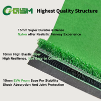 Tapis de golf en nylon pour practice, tapis d'entraînement de golf Air Flex 3D, tapis de frappe de golf