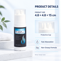 Ekstrak Nabati Perawatan Kulit Kepala yang Lembut Mengurangi Penipisan Rambut Kemasan Khusus Label Pribadi OEM ODM Serum Revitalisasi Kulit Kepala