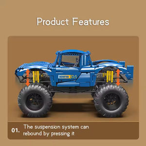 Cho khuôn Vua 18039 tự làm kỹ thuật Buggy BigFoot Quái Vật Xe tải khối xây dựng trẻ em khổng lồ điều khiển từ xa Xe mô hình đồ chơi nhựa - Product Image 4