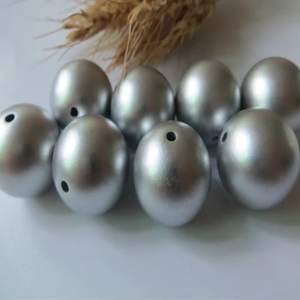 Venta al por mayor de fábrica, abalorios redondos Lucite calientes, cuentas sueltas mate focal esmeriladas, varios colores DIY para accesorios de fabricación de joyas - Product Image 1