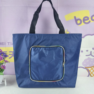 Foldable <b>Tote</b> <b>Bag</b> with Wallet Design, Reusable Grocery Shopping <b>Bag</b>, Custom Logo Travel Carry <b>Bag</b> for Promotions - Product Image 3