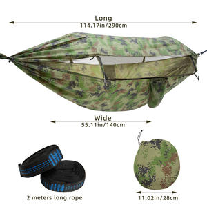 Hamac de camouflage anti-moustiques pour adultes balançoire en <span class=keywords><strong>nylon</strong></span> large <span class=keywords><strong>moustiquaire</strong></span> hamac camping en plein air et voyage - Product Image 5