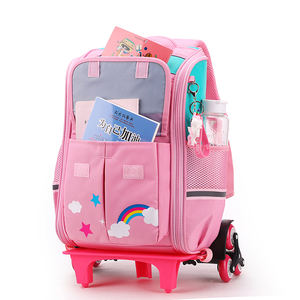 Jolis Sacs d'École Licorne à <span class=keywords><strong>Roulettes</strong></span> pour Enfants avec 6 Roues, <span class=keywords><strong>Cartable</strong></span> Primaire Amovible à Dessins Animés pour Filles et Garçons - Product Image 6