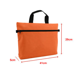 Carpeta de cartera de poliéster 600D con logotipo personalizado 2025, bolsa de almacenamiento de documentos de tamaño A4 para archivos Unisex, bolsa de almacenamiento de documentos promocionales - Product Image 2