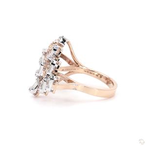 Bague classique en or et diamants pour femme, bijoux fins élégants de qualité supérieure, accessoire de mode élégant pour mariage, fiançailles, anniversaire - Product Image 2