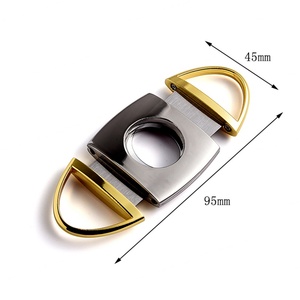 Smoking Gift Sets Accessories Stainless Steel Double Blade Cigar Accessories Cigar Knife Scissors Cutter - Product Image 2