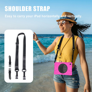 Funda de silicona a prueba de golpes con soporte giratorio y correa de hombro para <span class=keywords><strong>Samsung</strong></span> <span class=keywords><strong>Galaxy</strong></span> <span class=keywords><strong>Tab</strong></span> <span class=keywords><strong>A7</strong></span>, 10,4 pulgadas, 2020, T500, T505 - Product Image 5