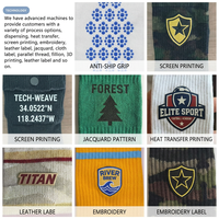 Chaussettes hautes antidérapantes unisexes avec logo, antidérapantes, antidérapantes, pour l'hiver et le printemps.