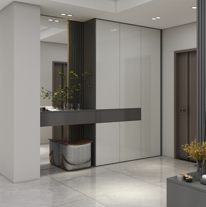 Armoire à chaussures en bois <span class=keywords><strong>sur</strong></span> mesure avec banc et porte-manteau, grande capacité, entrée, salon, villa, meubles pour hôtel - Product Image 1